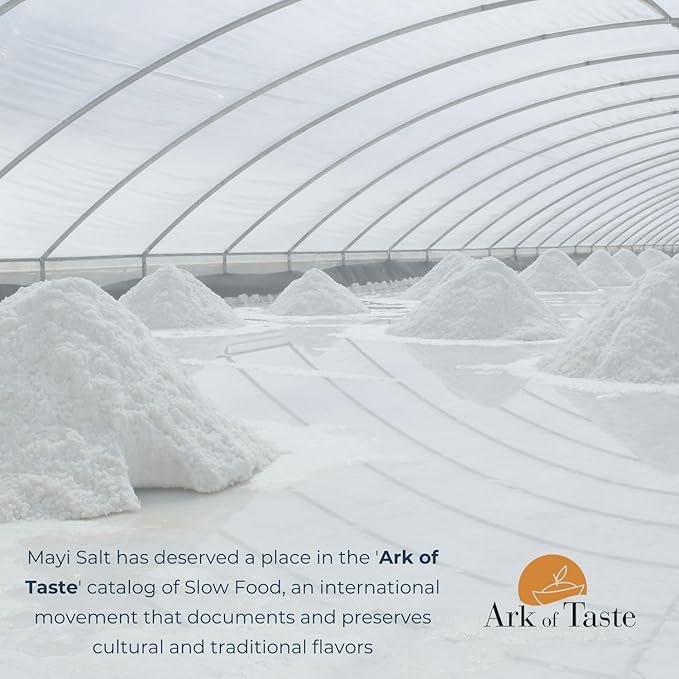 MAYİ Ancient Natural Spring Fine Ground Salt Shaker 8.8 oz - Hand-Harvested, Kosher, Microplastic-Free, Mineral-Rich, Chemical-Free, Unrefined Healthy Salt, Cooking, Baking, Low Sodium Diets