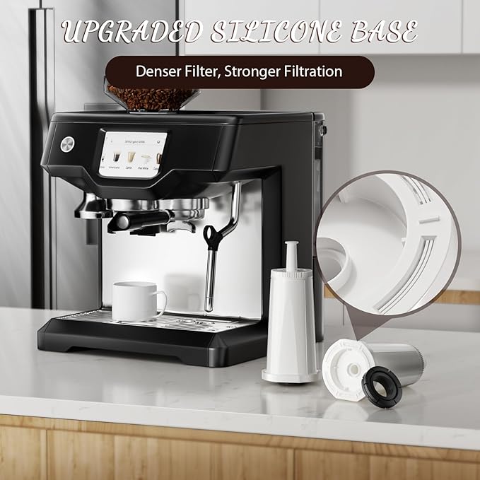 2 Pack Replacement Water Filter for Breville Espresso Machine Barista Touch Bes880, Oracle Touch BES990, Barista Pro BES878, Oracle BES980, Dual Boiler BES920 Bambino ClaroSwiss Sage (2)
