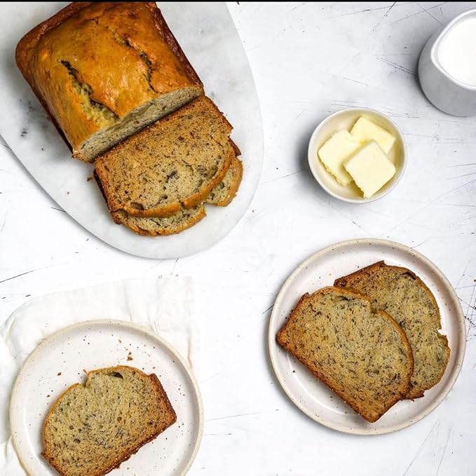Miss Jones Baking Banana Bread & Muffin Mix - Whole Grains, 50% Lower Sugar, Real Banana, Vegan Banana Bread, Naturally Sweetened Desserts & Treats, 10.57 Ounce (Pack of 6)