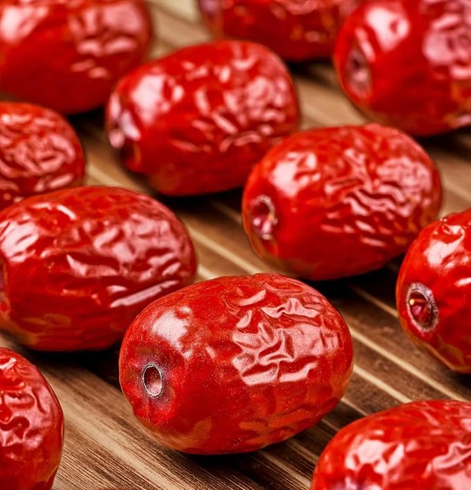 Premium Jujube Red Dates,Selected Dried Fruit,Big & Delicious,100% Natural 红枣 (Large size 10.58oz)