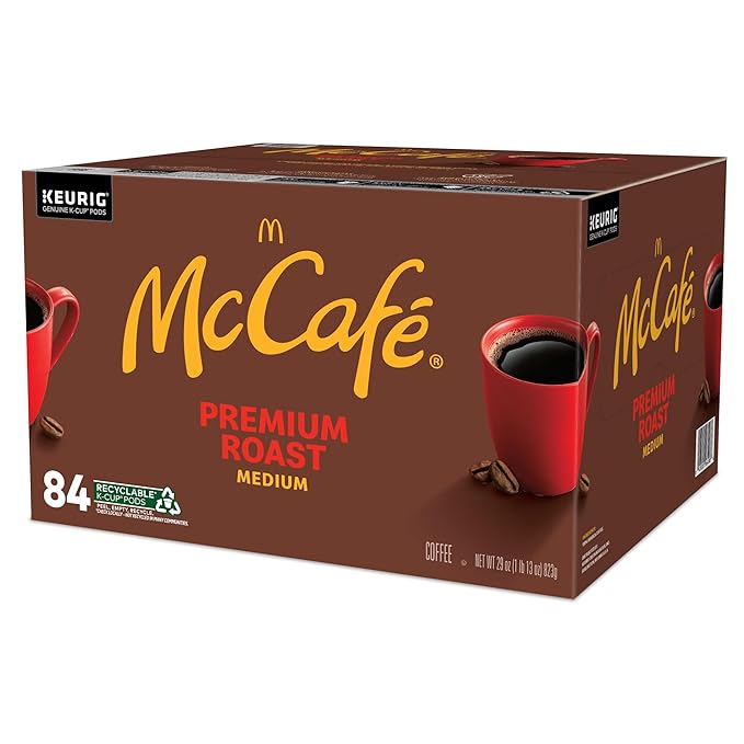 McCafe Premium Roast Coffee, Single Serve Keurig K-Cup Pods, Medium Roast, 84 Count