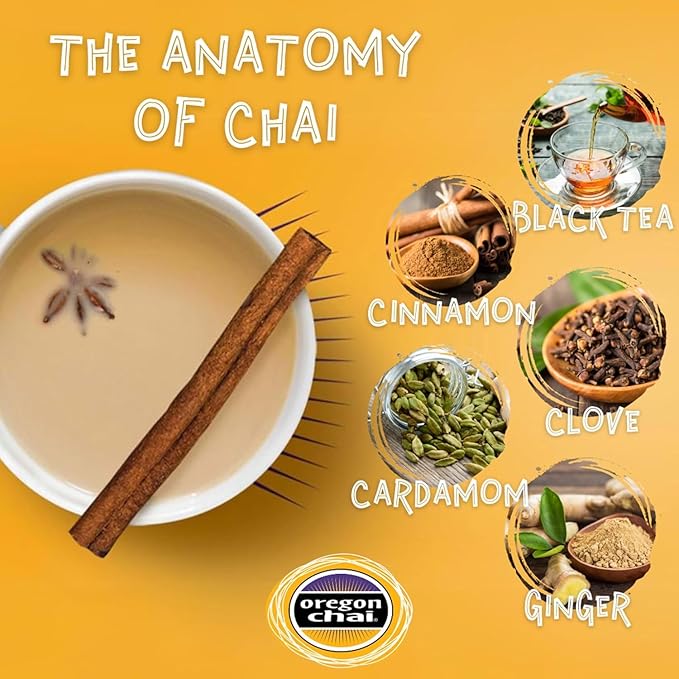 Oregon Chai Original Chai Concentrate, 32 Fluid Ounce (Pack of 2)