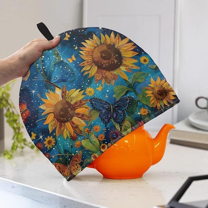Insulating Tea Pot Cozies for Teapots Dust Proof Aesthetic Reusable Tea Pot Cover Warmth Keep Tea Kettle Protector Easy Storage