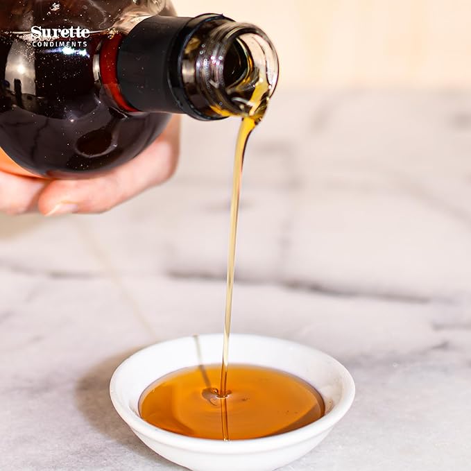 Surette Condiments 2 Pack Organic Maple Syrup 12.7 Fl Oz (375mL), Pure Amber Maple Syrup, Canadian Grade A, Gluten Free, Vegan, Kosher, Halal, Made in Canada (2)