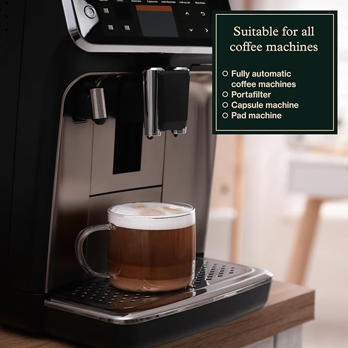 Cleaning tablets for fully automatic coffee machines - Highly effective tablets for all coffee machines e.g. Miele, Breville, Nespresso I environmentally friendly cleaner