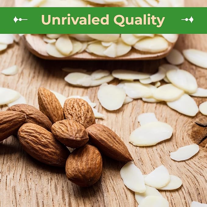 Sincerely Nuts ??Raw Blanched Sliced Almonds | 5 Lb. Bag | Delicious Guilt Free Snack | Low Calorie, Vegan, Gluten Free | Gourmet Kosher Food | Source of Fiber, Protein, Vitamins and Minerals