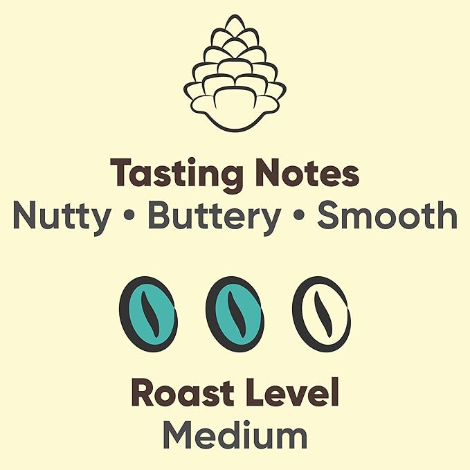 New Mexico Piñon Naturally Flavored Coffee K Cups Traditional Piñon Capsules - Nutty & Smooth Medium Roast 100% Arabica Single Serve Recyclable K-Cup Coffee Pods - 32 Count
