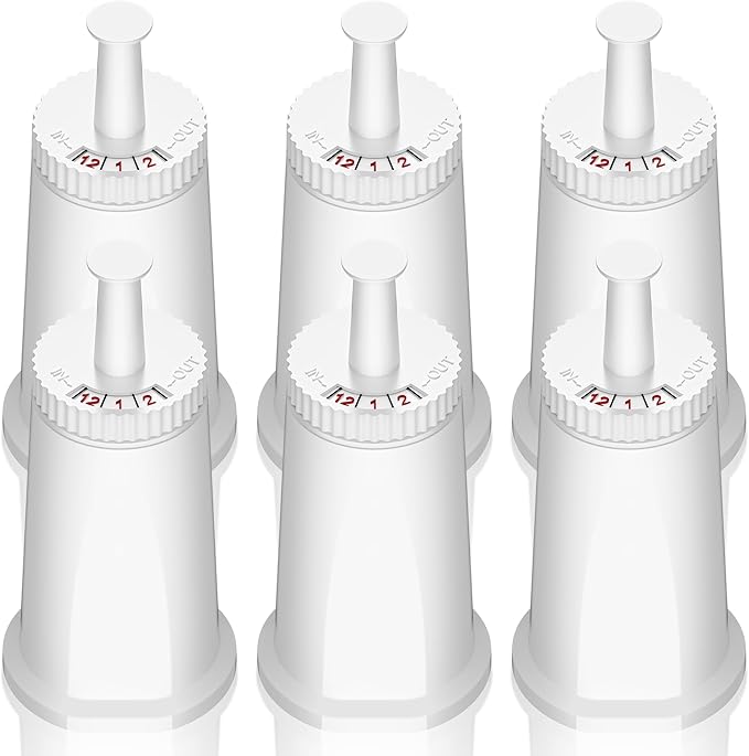 Replacement Water Filter for Breville Espresso Machine Barista Touch BES880, Barista Pro BES878, Oracle Touch BES990, Oracle BES980, Dual Boiler BES920 Bambino ClaroSwiss Sage, 6 Pack