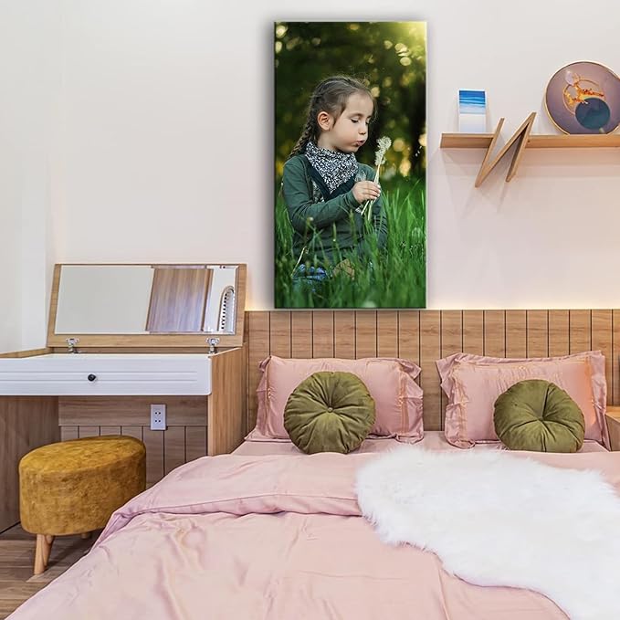 Personalized Custom Canvas Prints, Photo on Canvas Transform Your Photos into Stunning Framed Wall Art-Digitally Printed Photo to Canvas - Ideal for Home Decor, Gifts (20L?쐘40W" 50x100cm)