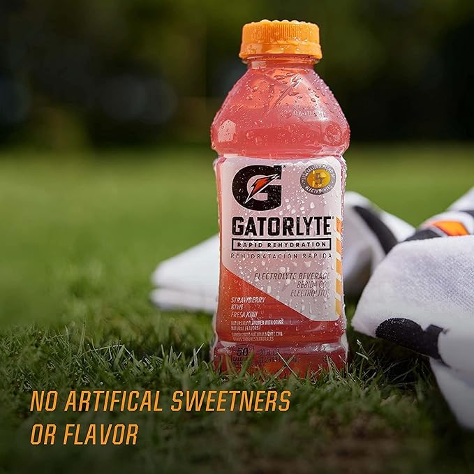 Gatorlyte Rapid Rehydration Electrolyte Drink, 3 Flavor Variety Pack 2.0, Specialized Blend of 5 Electrolytes, Lower Sugar, No Artificial Sweeteners, No Artificial Flavors, 20 fl oz Bottles (12 Pack)