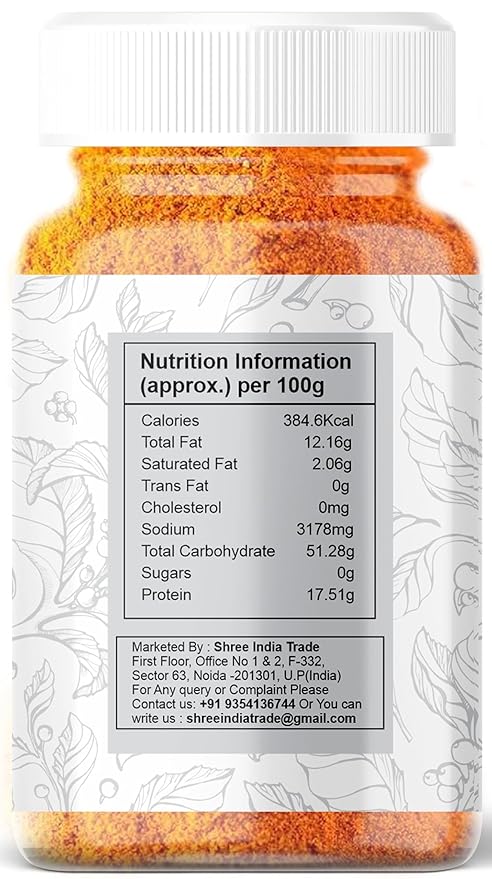 AYURVEDASHREE Sambar Masala (Lentil Soup Spice Blend) 100gm PET Jar | All Natural | Vegan | No Colors | NON-GMO | Indian Origin | Sambhar Masala.