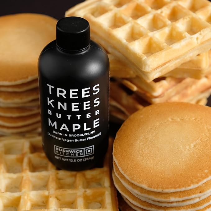 Trees Knees Maple Syrup Gift Set, Maple, Butter, Cinnamon, and Coffee Flavored Syrup, Gluten Free, Great Food Gifts or Food Gift Basket