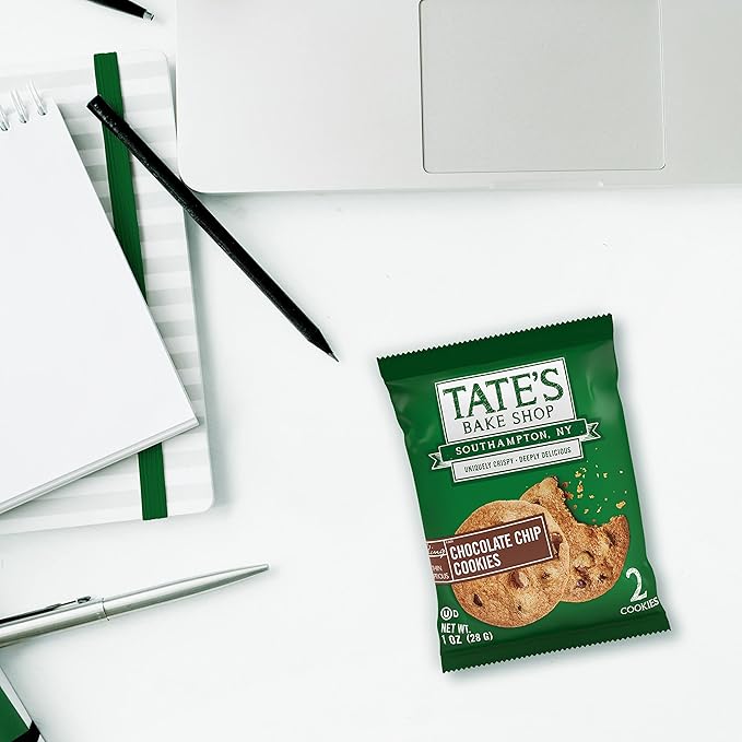 Tate?™s Bake Shop Chocolate Chip Cookies, 16 ??2 Cookie Snack Packs (2 Boxes)