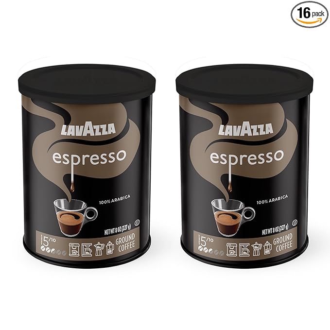Lavazza medium_roast, Ground Coffee - Caffe Espresso - 8 oz - 2 pk