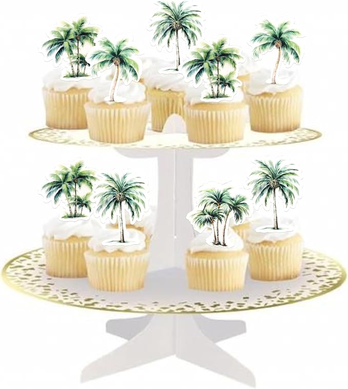 60 Pack Edible Surfboard Cupcake Toppers Wafer Paper Surfboard Cupcake Picks Holiday Beach Surf Cake Decorations for Summer Beach Theme Baby Shower Birthday Party Supplies