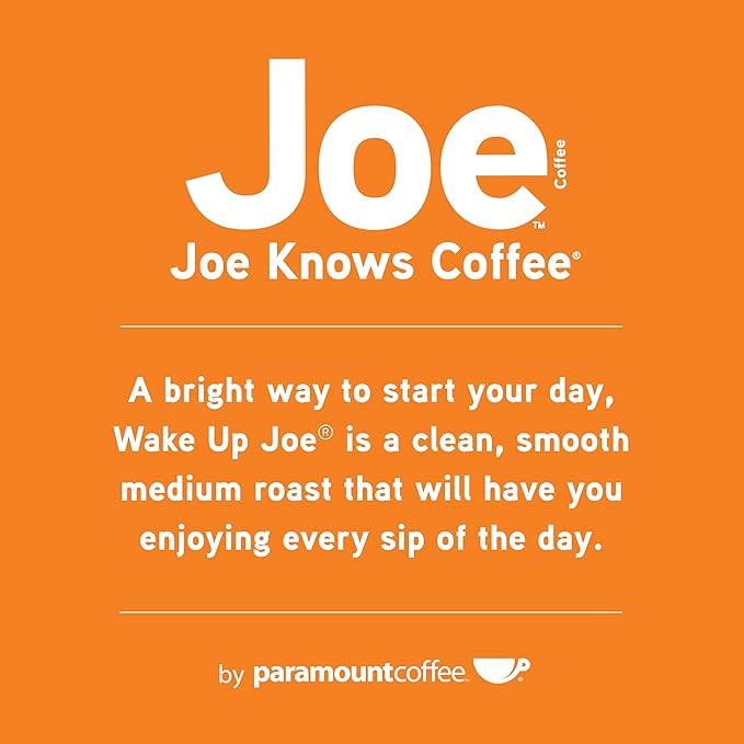 Joe Knows Coffee Single Serve Cups Pods and Capsules, Wake Up Joe, 48 Count