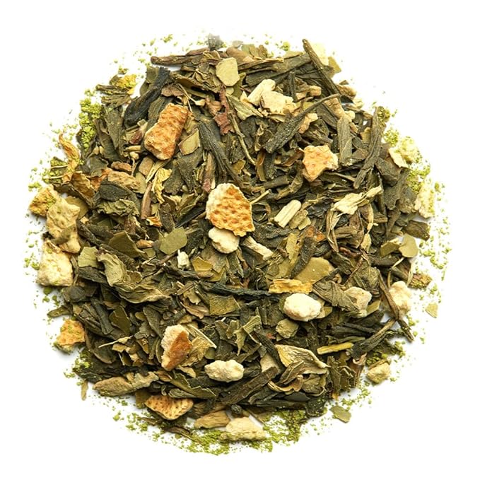 Palais des Th챕s - Sunrise Wake Up - Green Tea, Mate & Grapefruit - 3.5oz Loose Leaf Metal Gift Tin, Serves 20-25 Cups