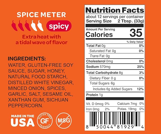 Mr. Bing Sweet & Spicy Chili Crisp BBQ Sauce, 14.5 oz, Marinade Dip and Stir-Fry Sauce, Made in USA. Gluten-Free, MSG Free (Pack of 1)