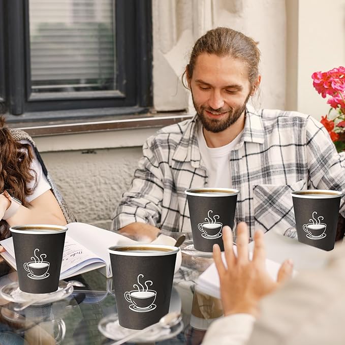 10 oz Paper Cups, 270 Count, Disposable Coffee Cups for Water, Juice or Tea, Perfect for Office Parties or Events