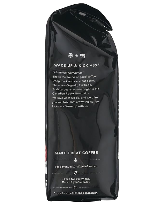 Kicking Horse Coffee Kick Ass Dark Roast Ground (10 Oz) and Smart Ass Medium Roast Whole Bean (10 oz) Bundle
