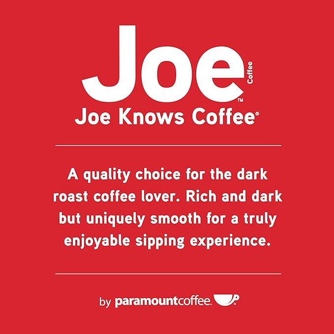 Joe Knows Coffee Single Serve Cups Pods and Capsules, Tall Dark and Handsome, 48 Count