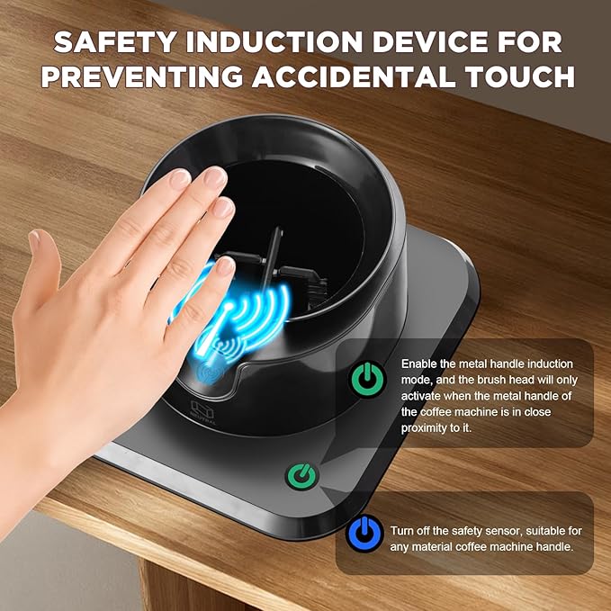 NUETRAL NS300 Electric Portafilter Cleaner-Automatic Coffee Grounds Cleaning Machine-Knock box for Espresso coffee-Espresso Puck Sucker-Innovative Espresso Machine Accessories(Embedded)