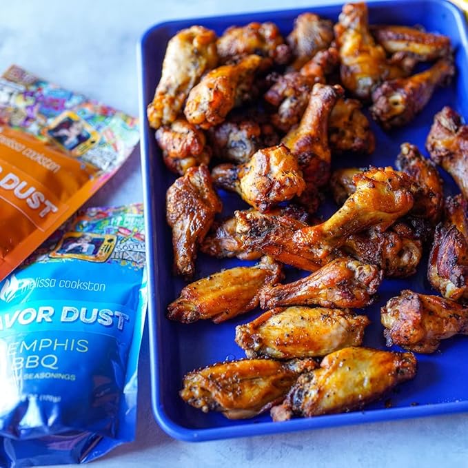 Melissa Cookston Flavor Dust | Chicken Wing Coating & Wing Dust for BBQ and Cooking | Award Winning & Competition Style Barbecue Dry Rub | Memphis BBQ, 6 Oz