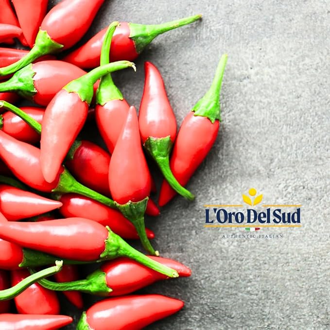 L'Oro Del Sud 100% Certified Dry Calabrian Chili Red Pepper Flakes, 1 KG (2.2 lbs), Crushed Pepper Flakes,Origin Guaranteed, Tubs, 1 Kg, Product of Italy