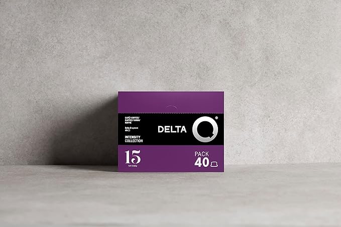 Delta Q - MythiQ Espresso Pods for Delta Q machines, Intensity 15, Notes of Cocoa, Chocolate, and Toasted Nuts, 40 Coffee Capsules