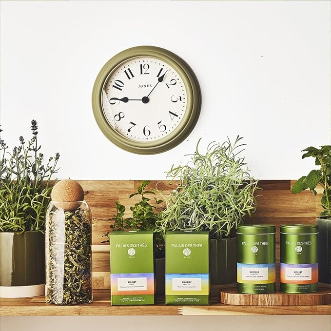 Palais des Th챕s - Sunrise Wake Up - Green Tea, Mate & Grapefruit - 3.5oz Loose Leaf Metal Gift Tin, Serves 20-25 Cups