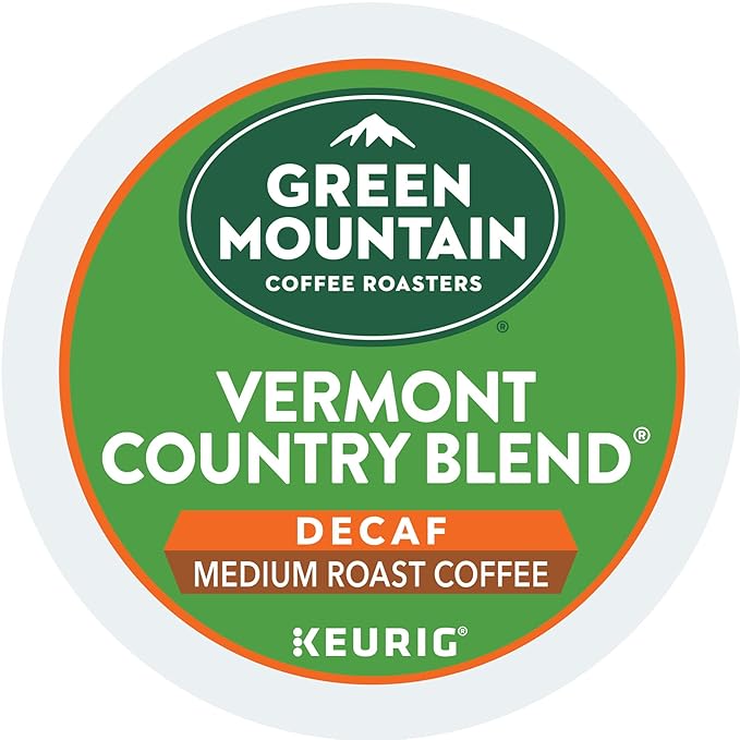 Green Mountain Coffee Roasters Vermont Country Blend Decaf, Keurig Single-Serve K-Cup Pods, Medium Roast Coffee, 96 Count