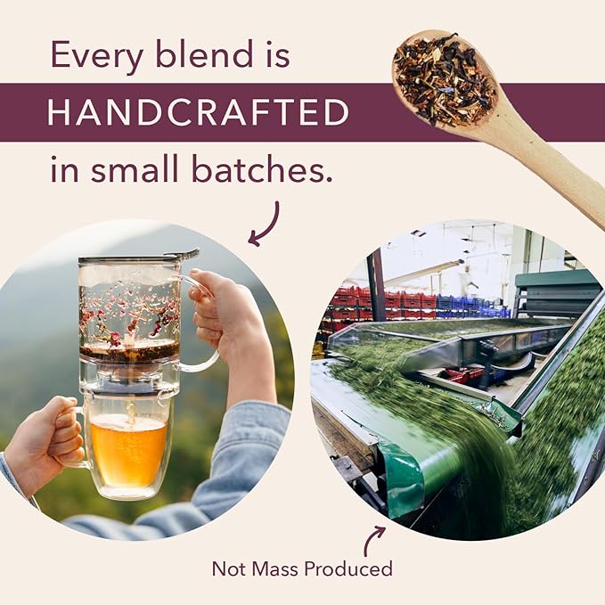 Plum Deluxe Creme Brulee Earl Grey Black Tea (60-80 Cups), Premium Loose Leaf Tea Leaves, Hot or Iced, Sweetener and Dairy Free, No Artificial Flavors
