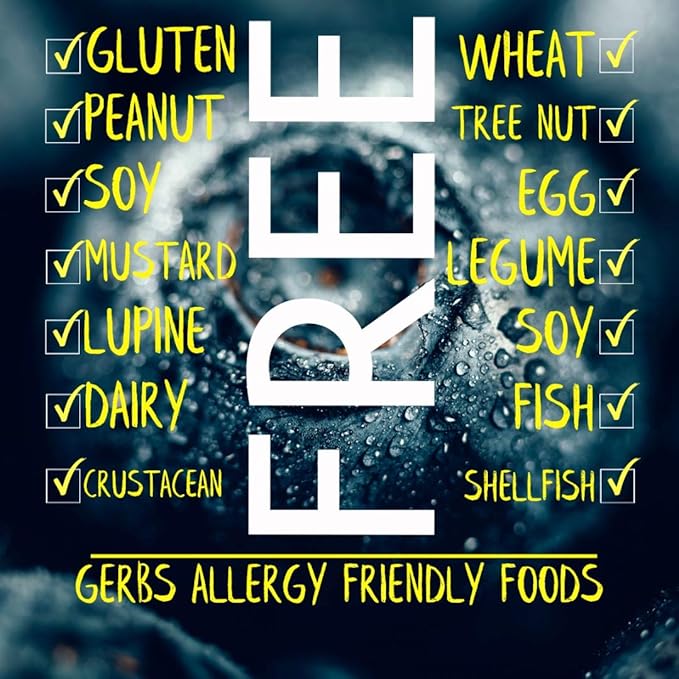 Gerbs Dried Blueberries 4 lbs. | Unsulfured, No Additives, Resealable Bag | Naturally Sweet & Tart | Top 14 Allergen-Free