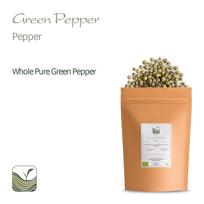 Green Peppercorn For Grinder Organic - Green Peppercorns Whole - Gourmet Pepper Corn - Peppercorn Green Organic Whole Green Peppercorns Organic