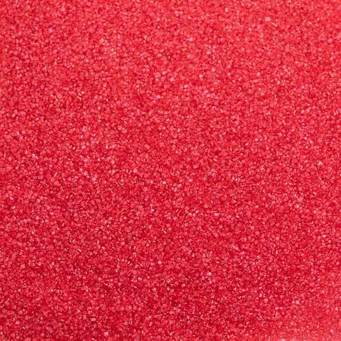 Cake Mate 33oz Red Sanding Sugar for Decorating ??Colored Sugar with Easy Pour Lid for Cakes, Cupcakes, Cookies, and More ??Ideal for Holiday & Party Decorations