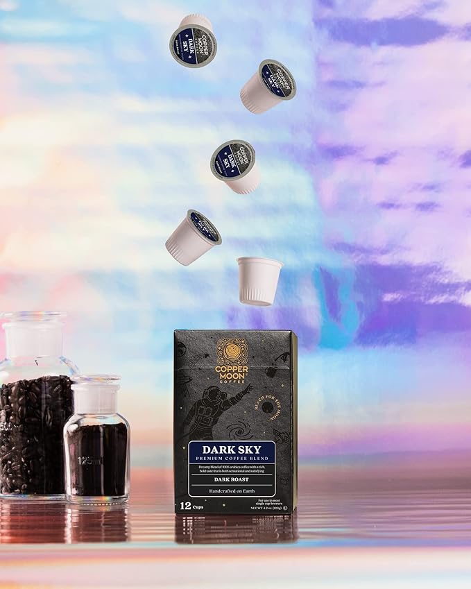 Copper Moon Single Serve Coffee Pods for Keurig K-Cup Brewers, Dark Roast, Dark Sky Blend, 36 Count