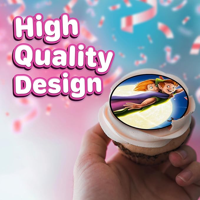 30 x Cupcake Toppers - Flying Adventure Inspired Collection of Edible Cake Decorations | Uncut on Wafer Sheet