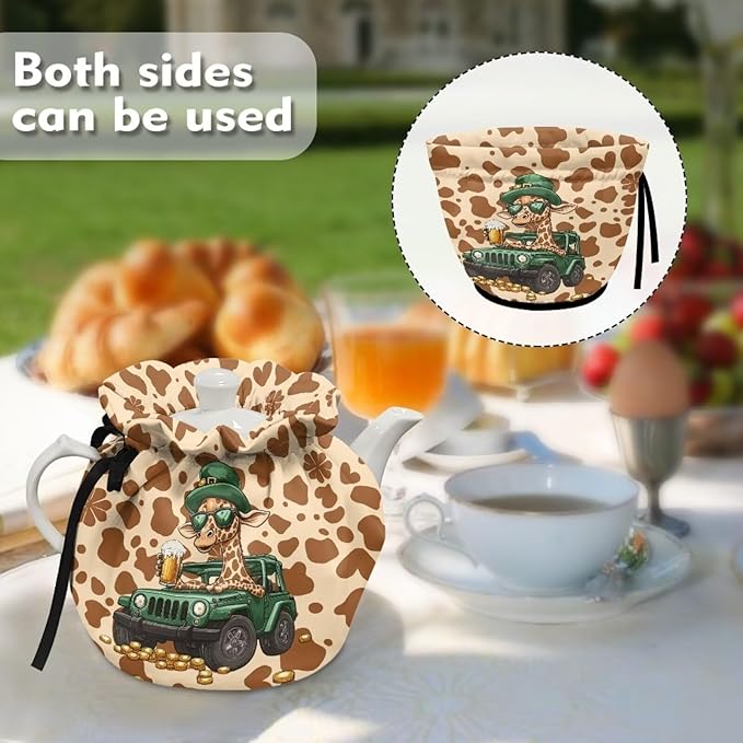 St Patricks Day Decorations Tea Cozy for Teapot Insulated Irish National Day Tea Cosy for Teapot for Party Gifts Green Tea Pot Cozy Cover