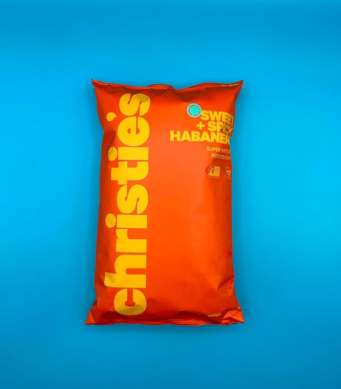 Christie's Chips Sweet & Spicy Habanero - Super Natural Potato Chips - Sweetened with Dates, No Refined Sugar, Vegan, Gluten-Free, All-Natural - Bold, Spicy Kick - 100% Plant-Based - 5 oz - 6 Pack