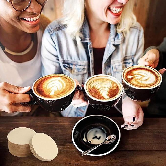 Unbleached Coffee Filter Paper 800 Count, 2.5 Inch Disposable Paper Filter Round Coffee Maker Filters, Replacement Coffee Tea Filters Compatible with Aerobie Aeropress Coffee and Espresso Makers
