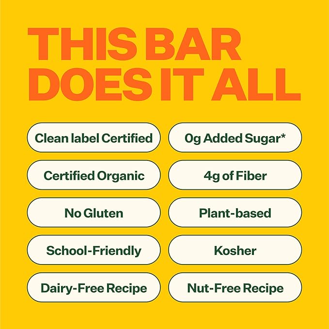 Yumi Organic Toddler Snacks Bars - Gluten-Free, No Added Sugar, 7+ Vegetables, Soft-Baked Crust, Yumi Bars Healthy Toddler Organic Snacks - School Safe and for Lunch Boxes, Mango & Kale (30ct.)