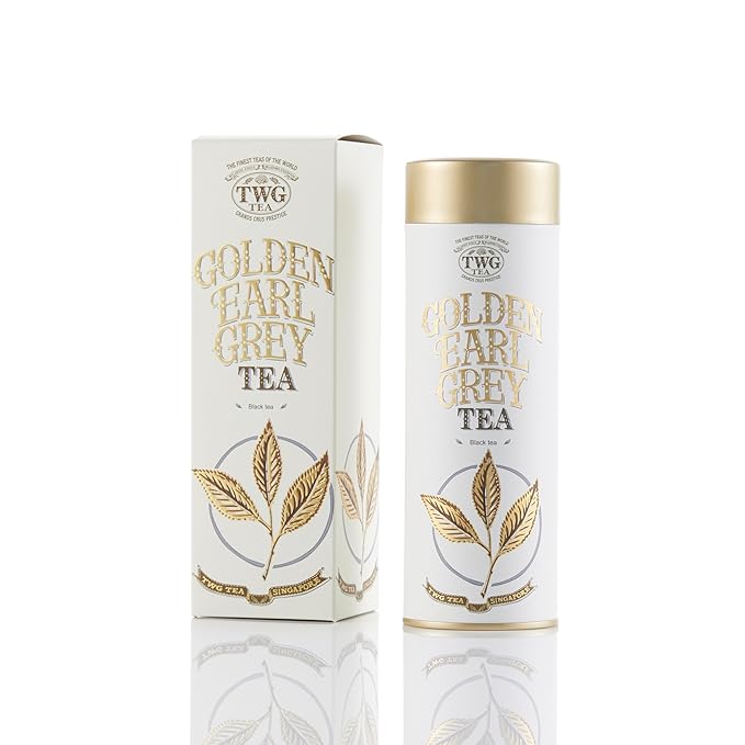 TWG Tea | Golden Earl Grey | Black Tea | Bergamot | Haute Couture Tin, 100g | Gift Set