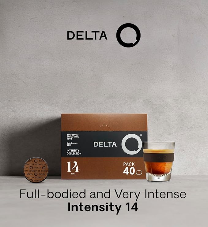 Delta Q - EpiQ Espresso Pods for Delta Q machines, Intensity 14, Notes of Roasted Nuts, 40 Coffee Capsules