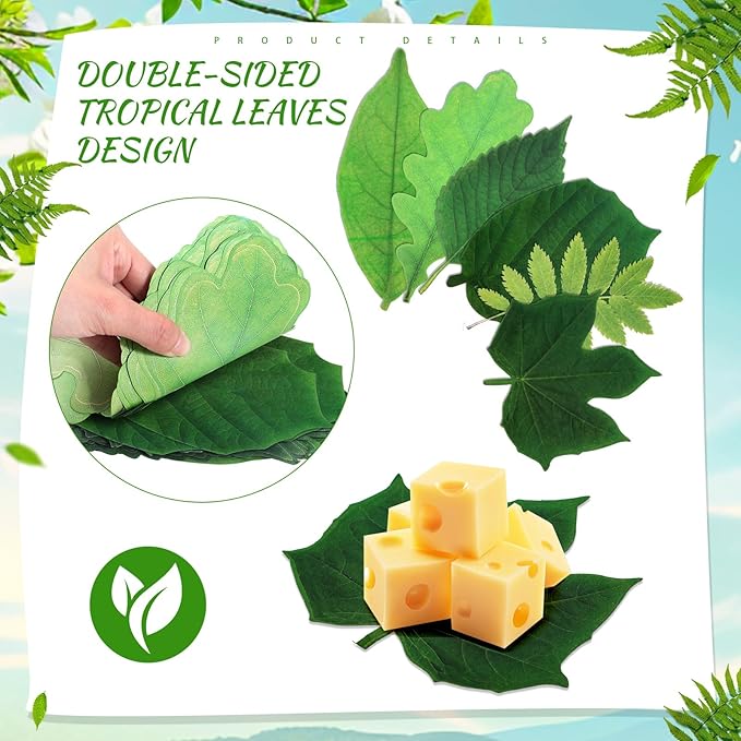 90 Pcs Parchment Paper Leaves, 8.66 in Charcuterie Board Parchment Paper Leaves Cheese Decorative Parchment for Table Festival Party Serving