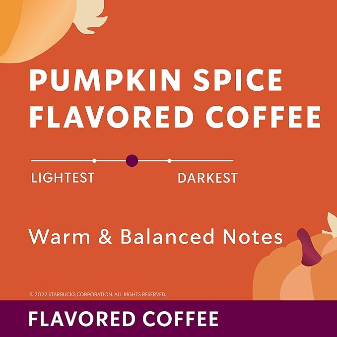 Starbucks Coffee Company Limited Edition Flavored Coffee K-Cups, Pumpkin Spice, 10 CT (Pack of 2)