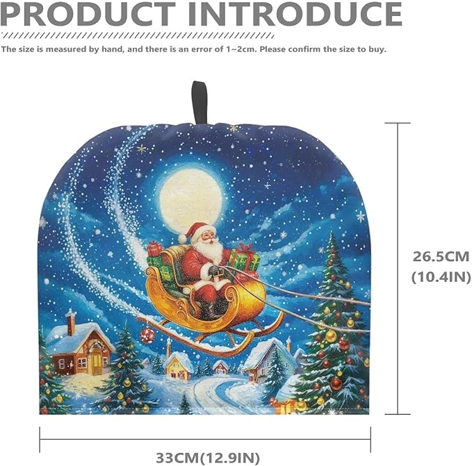 Santa Claus Warm Tea Cozy for Teapot Insulated Tea Pot Cover for Home Kitchen Accessories Cotton Tea Cozy Teapot Dust Protector Tea Cozies Covers for Christmas Decorative