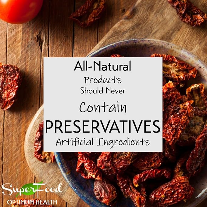 GERBS Sun Dried Tomatoes 2 LBS. Sea Salted | Freshly Dehydrated Resealable Bulk Bag | Top Food Allergy Free | Sulfur Dioxide Free | Excellent in Salads & Charcuterie Boards| Gluten & Peanut Free