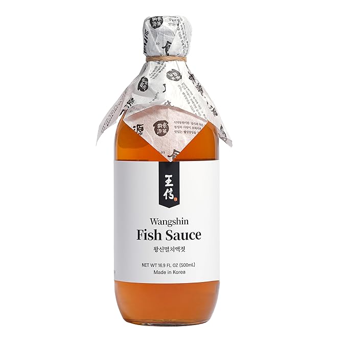Wangshin Fish Sauce (16.9 fl oz/Aged 2 years) - Anchovy and Salt Fermented in a Korean Traditional Clay Pot