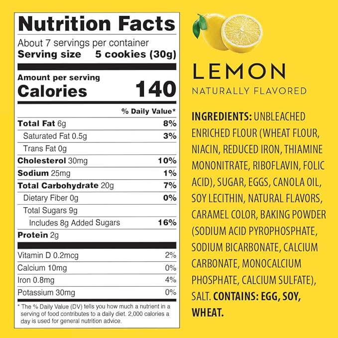 Reko Pizzelle Authentic Italian Style Waffle Cookie, Lemon, 7 Ounce (Pack of 12)