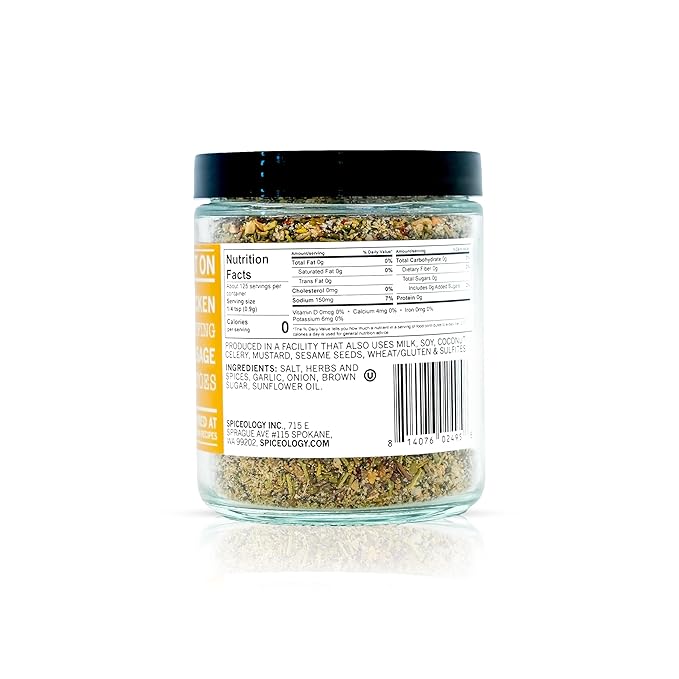 Spiceology - Turkey Rub - Savory Poultry Seasoning and Spice Blend - Use On: Pork, Turkey, Chicken, Stuffing, Sausage, and Potatoes - 4 oz